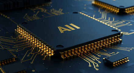 close up of computer circuit board