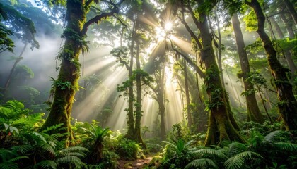Naklejka premium Tropical beach with approaching storm