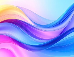 Abstract colorful flowing ribbons (1)