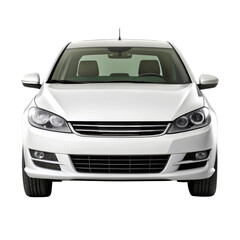 car isolated on transparent white background, clipping path