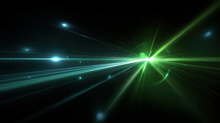 Abstract Light Rays Burst Effect