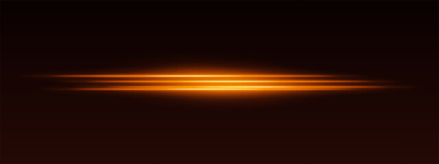 Bright glowing stripes with blurred edges on black backdrop. Light beam effect with sci-fi and futuristic appearance.