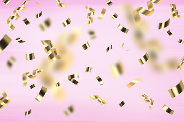 abstract color background holiday new year greeting card wallpaper falling confetti invitation