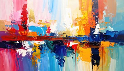 Abstract colorful painting