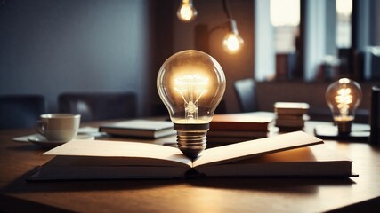 book and lamp