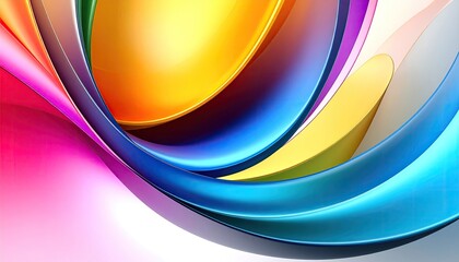 Abstract colorful swirl design