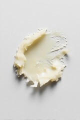 Creamy Texture of Natural Skincare Product on Light Background