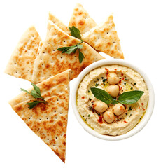 Delicious Hummus with Pita Bread: A Mediterranean Delight