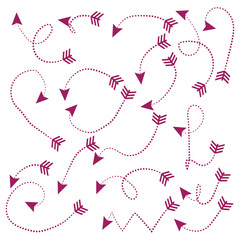 Set of Hand drawn vector arrows doodle vector illustration EPS 10 Set of Hand drawn vector arrows doodle vector illustration EPS 10