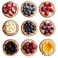 Delicious Fruit Tarts: A Colorful Collection of Mini Desserts