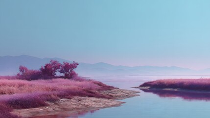 Obraz premium abstract, surrealistic pink color background