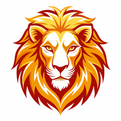 Majestic Lion Head Vector Illustration