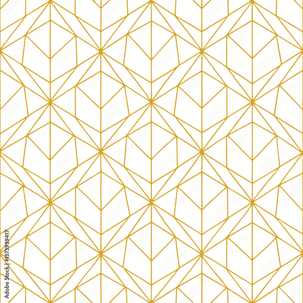 Poster abstract simple geometric vector seamless pattern with gold line texture on white background. light 