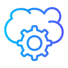 Ai cloud service icon