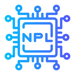 Fototapeta premium Natural language processing icon