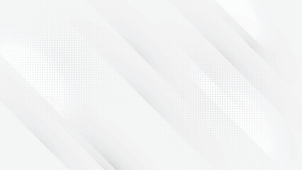 Obraz premium Minimal white background with diagonal lines and dot textures. A clean abstract surface ideal for tech layouts, editorial use, and design overlays.