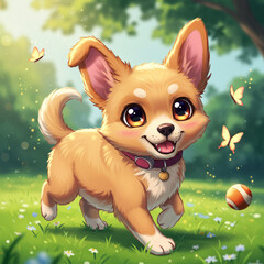 Cute Anime Dog