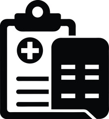 Obraz premium Medical history edt.im Outline icon
