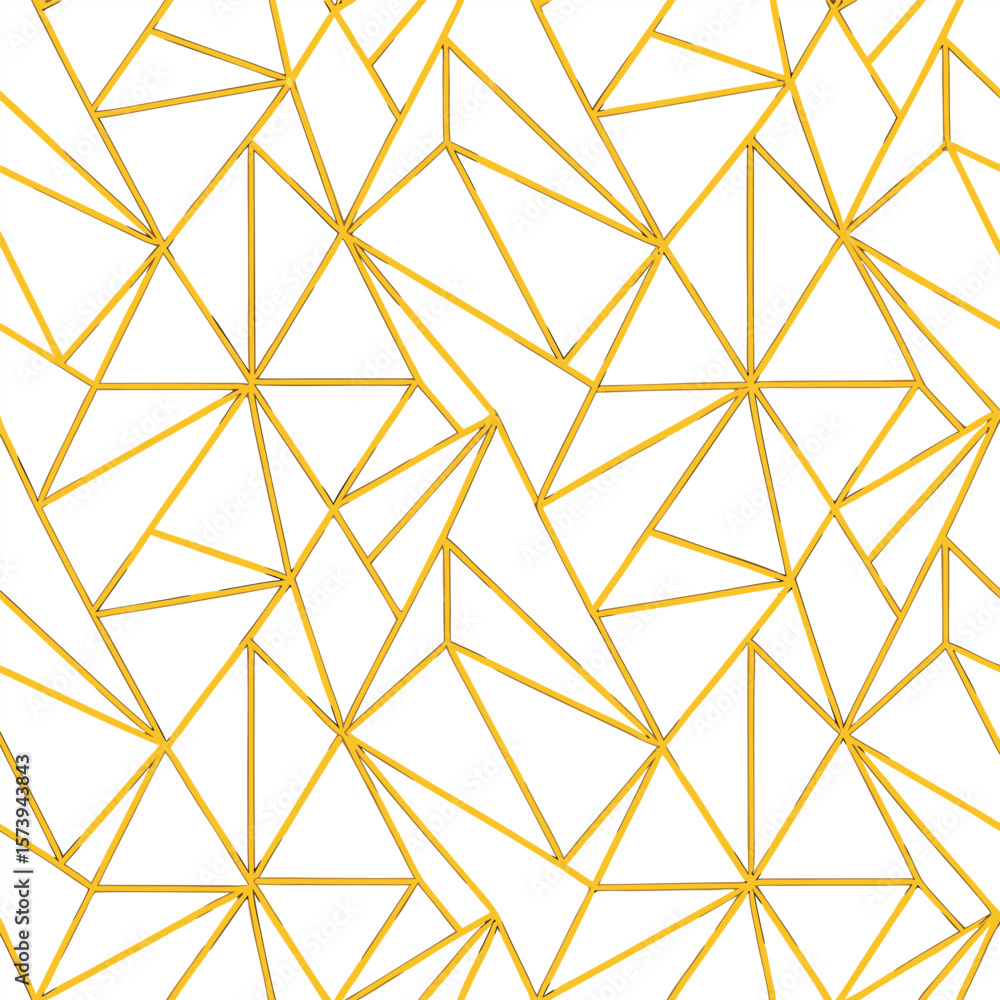 Poster abstract simple geometric vector seamless pattern with gold line texture on white background. light 