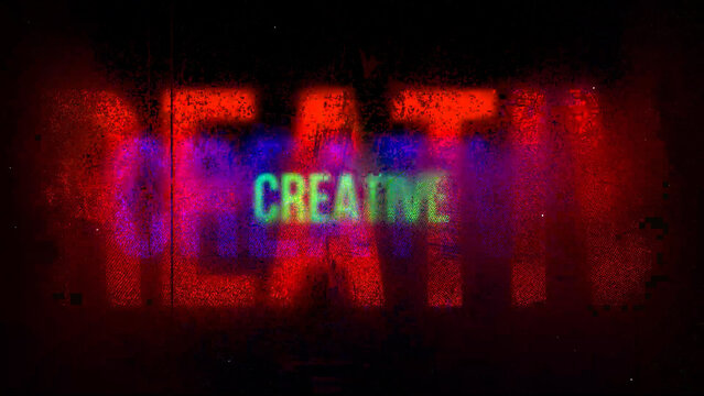 Glitch Logo And Title Animation