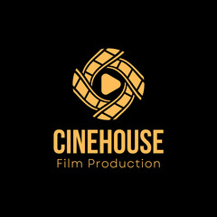 Minimalist Film Logo Design for Movie and Media Branding