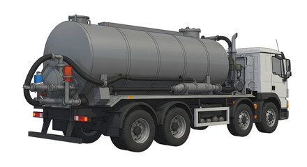 Tank Truck Vehicle isolated on white background