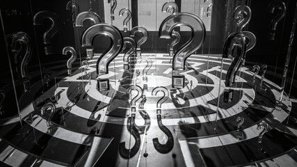 Abondance de points d'interrogation et labyrinthe