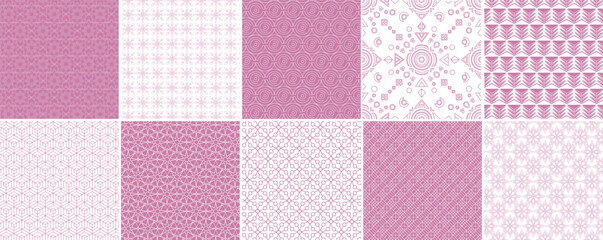 Abstract pink simple Geometric Pattern Sets In Shades Of pink. for general background work backdrop web and banner texture.