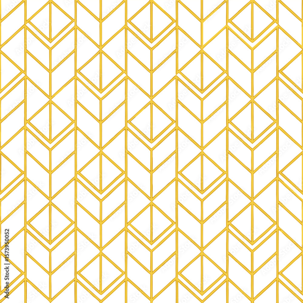 Poster abstract simple geometric vector seamless pattern with gold line texture on white background. light 
