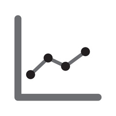 Growth Graph Icon Grey