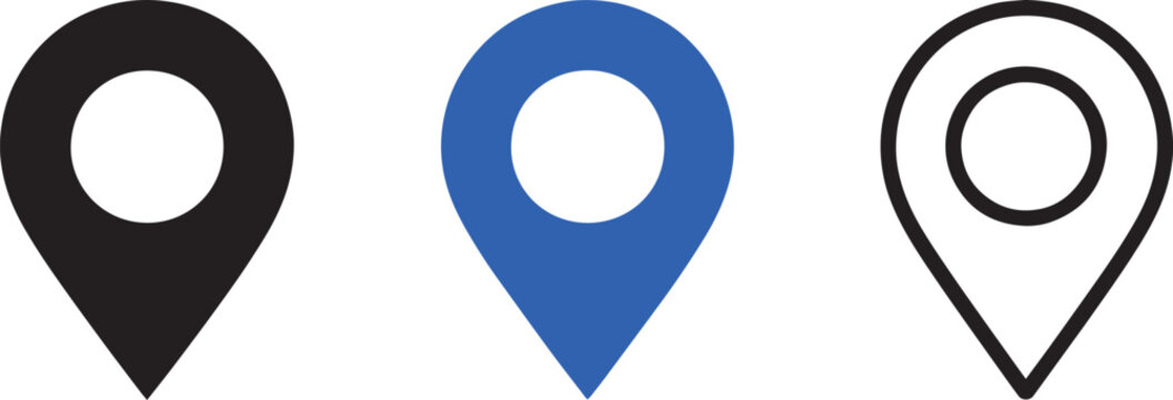 Location icon set