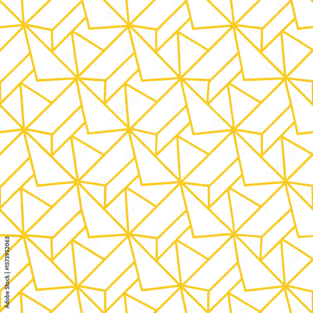 Poster abstract simple geometric vector seamless pattern with gold line texture on white background. light 