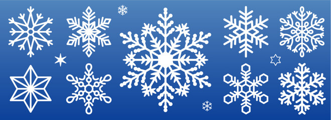 シンプル雪の結晶