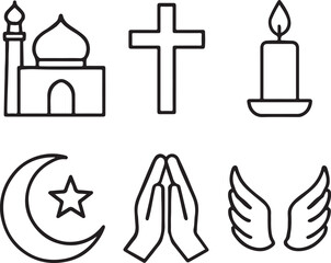 Iconographic Representation of Major Religious Symbols and Practices