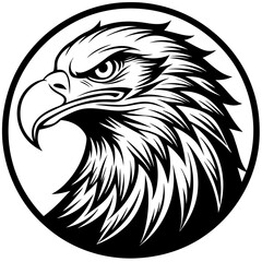 eagle head vector illustration
