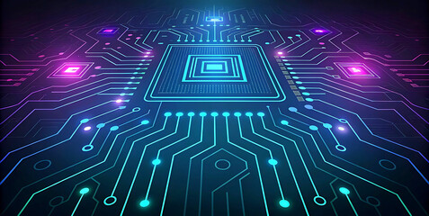 Obraz premium electronic circuit board