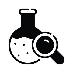 Check out handy glyph style icon of chemical research