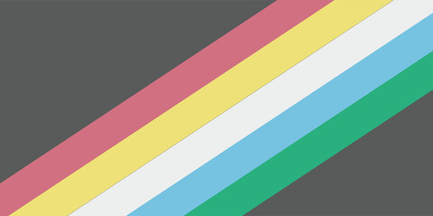 Disability pride flag. Color stripes representing a form of impairment