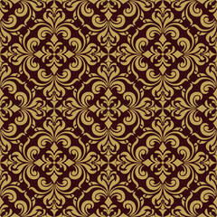 Vector Elegant Damask Seamless Pattern for Wallpaper, tile, Fabric, Branding, Packaging, Invitations, Wedding, Home Decor Design