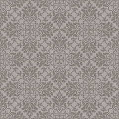 Vector Elegant Damask Seamless Pattern for Wallpaper, Fabric, Branding, Packaging, Invitations, Wedding, Home Decor Design