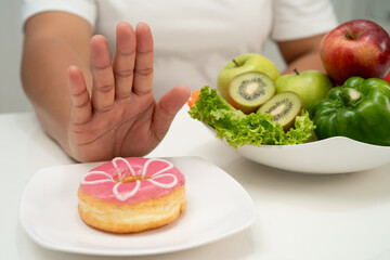 Junk food no good health eating for diet.