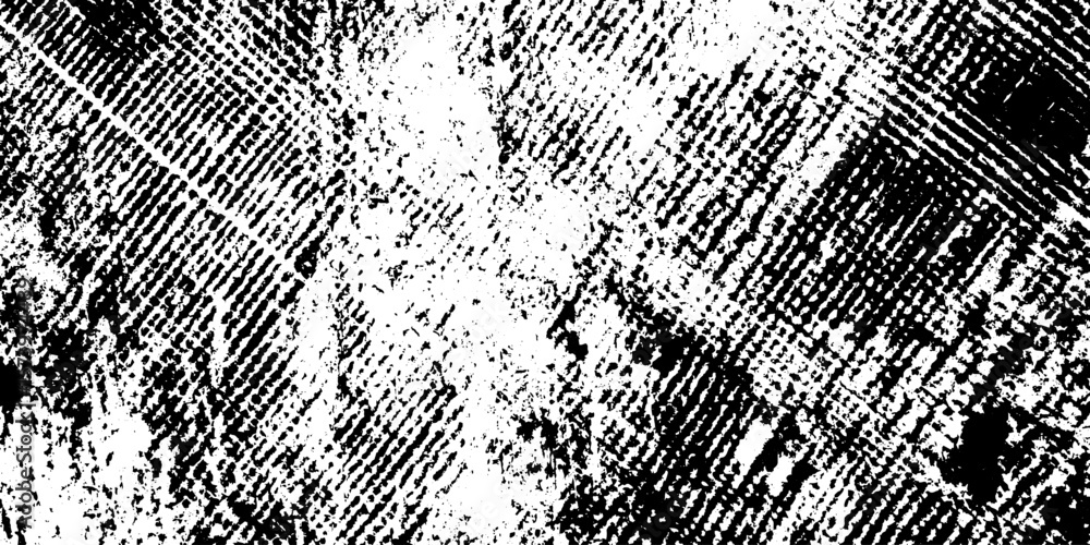 Poster distressed crosshatch fabric texture with irregular weave overlay for grungy design background