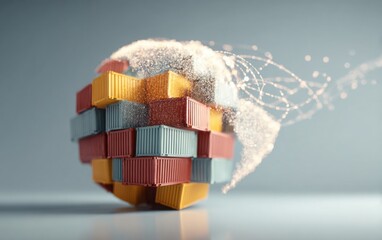 Shipping containers create a global concept with creative design and artistic flare