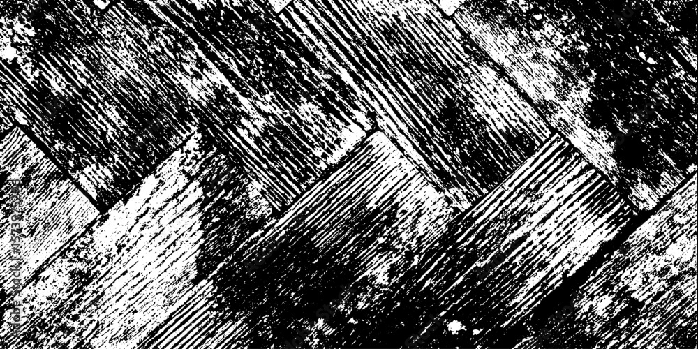 Poster grunge diagonal herringbone wood floor pattern for texture overlay design