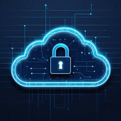 Data Security Concept Icons Representing Cybersecurity, Digital Protection, and Information Privacy