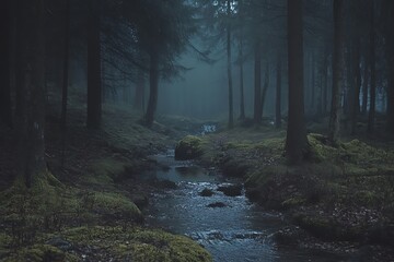 Obraz premium morning in the forest