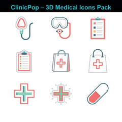 Complete Medical Icon Bundle  High Quality Cartoon Vector Icons

