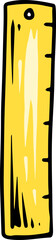Yellow Ruler Cartoon
