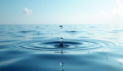 Tranquil depths, reflecting a boundless sky. The essence of peace, captured in a single frame.