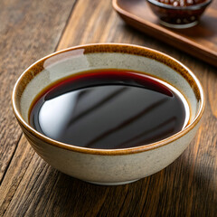bowl with soy sauce